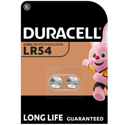 DURACELL Special Alkaline Batteries LR54 1.5V (pack of 2)