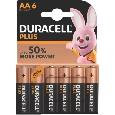DURACELL Alkaline Battery AA LR6 - 6 Pack