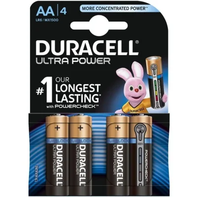 DURACELL Ultra Power AA Batteries x4