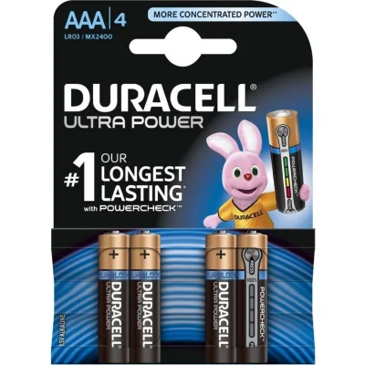 DURACELL Ultra Power AAA Batteries x4