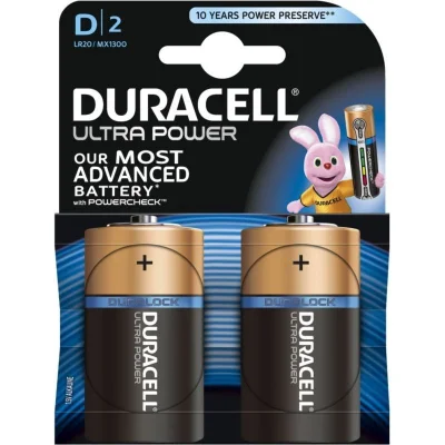 DURACELL Alkaline Battery Ultra Power LR20 x2