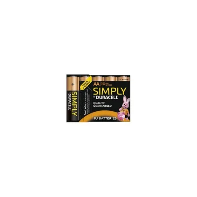 DURACELL Simply Alkaline Battery LR6 AA 10 pack
