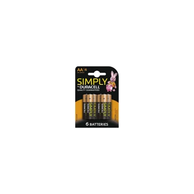 DURACELL Blister 6 Batteries Simply AA LR06