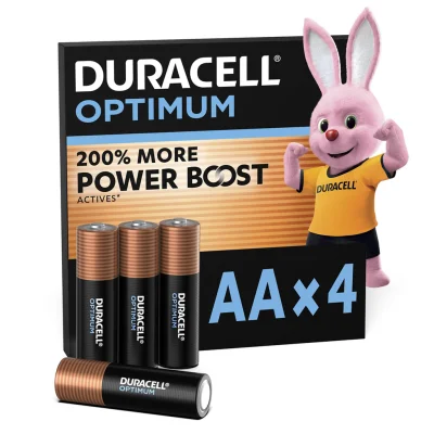 DURACELL Optimum AA Batteries x4