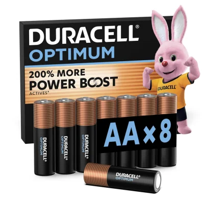 DURACELL Optimum AA Batteries x8