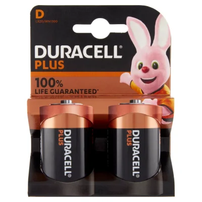 Duracell D Plus Power Batteries