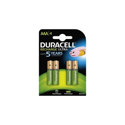 DURACELL Rechargeable Batteries AAA 900 mAh (4 batteries)