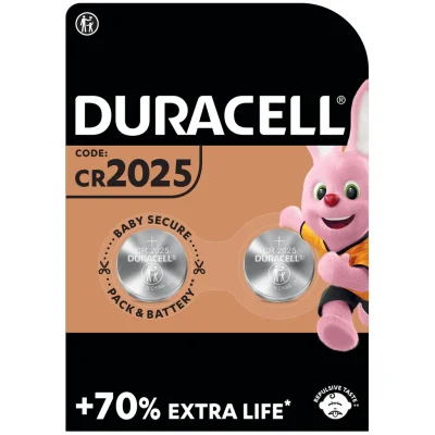 DURACELL Lithium coin batteries 2025 2-pack