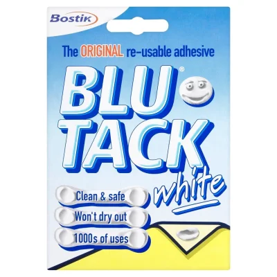 Bostik Blu Tack Handy Pack White 60g