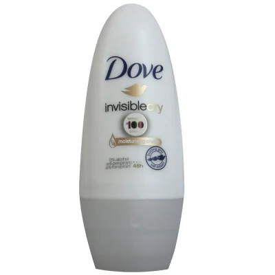 Dove roll-on deodorant 50 ml. Invisible dry.