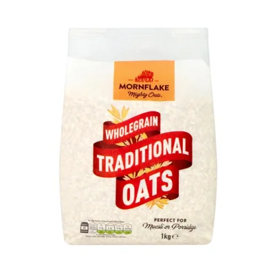 MORNFLAKE whole grain traditional oats 1kg