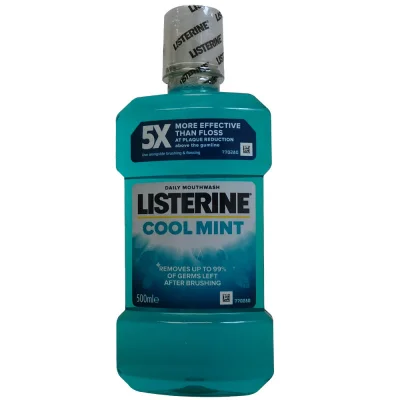 Listerine mouthwash 500 ml. Cool mint.