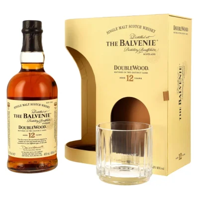 Balvenie 12 Years DoubleWood + Gift Pack Glass 40% 70cl