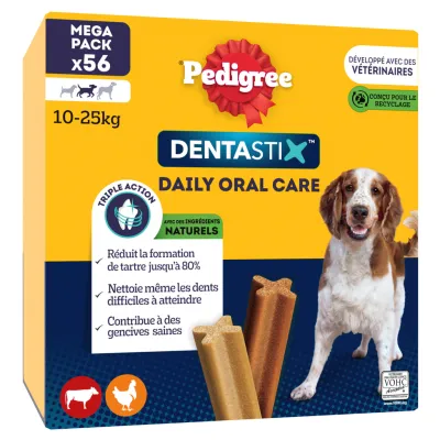 PEDIGREE Dentastix oral care sticks for medium dogs 56 sticks
