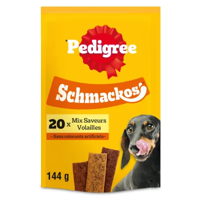 PEDIGREE Schmackos Dog Treats Poultry Flavor 144 g