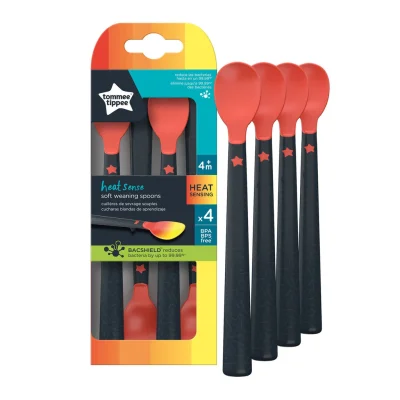 TOMMEE TIPPEE Heat Sense Weaning Spoons, pack of 4