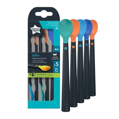 TOMMEE TIPPEE Softee Weaning Spoons, pack of 5