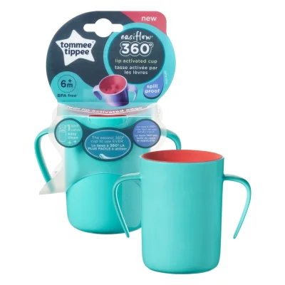 TOMMEE TIPPEE 360 Easi-Flow Cup with handles green, 1 unit