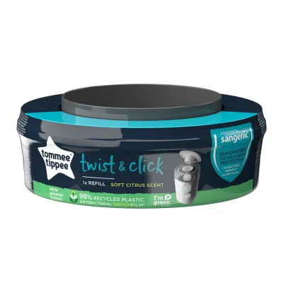 TOMMEE TIPPEE Twist & Click Nappy Disposal Refill 1 pack