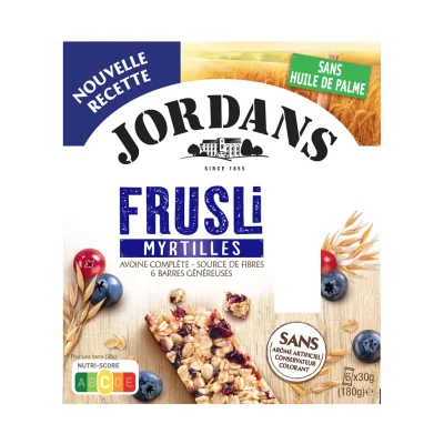 JORDANS Blueberry Cereal Bars 6x30g