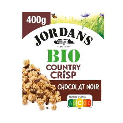 JORDANS Organic Wholegrain Dark Chocolate/Cocoa Country Crisp 400 g