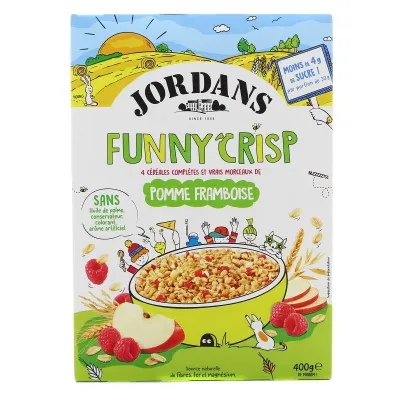 JORDANS Funy Crisp Apple Raspberry 400g