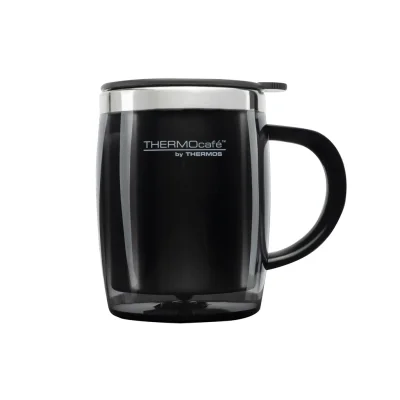 THERMOS THERMOCAFE BY Black Insulated Mug 0.45 L