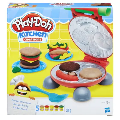 HASBRO Play-Doh Kitchen Burger Party, the set