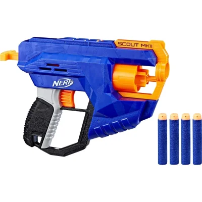 NERF Elite Scout MkII toy blaster and official darts le jouet