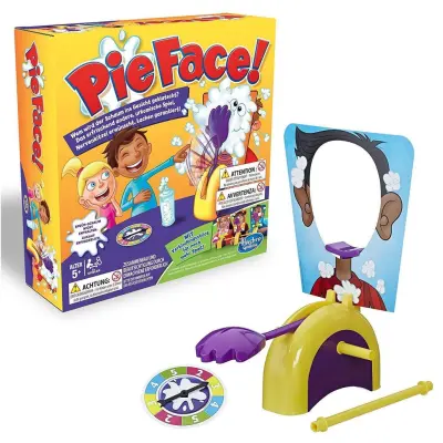 HASBRO Pie Face Chain Reaction Game the game