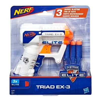 NERF Elite Triad And Official Elite Darts the game