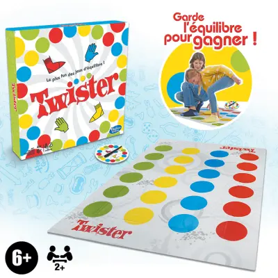 HASBRO Twister Balance Board Game, the box