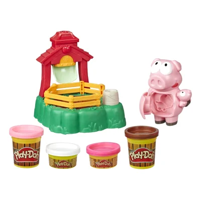 PLAY-DOH Animal Crew, Pigsley Piggy Fun Game, 1 kit