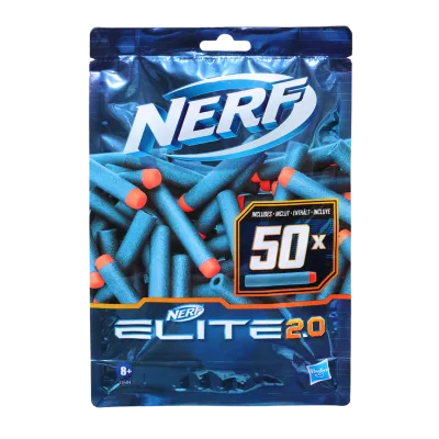 NERF Elite 2.0, dart refill, 50 Elite darts for blasters, pack of 50 darts