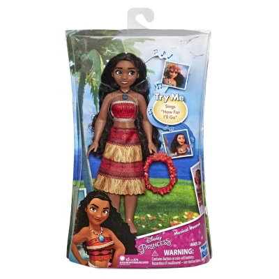 HASBRO Disney Singing Rapunzel or Musical Moana Doll Random Model