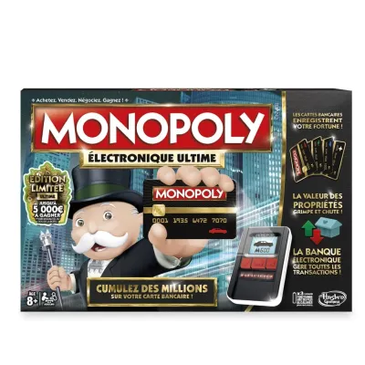 HASBRO Monopoly Banking Board Game la boîte
