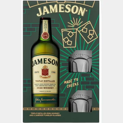Jameson ‘Gift Pack’ + 2 Glasses 40% 70cl