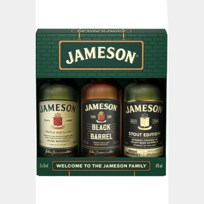 Miniature - Jameson Tripack 3 x 5cl Triple Distilled/Black Barrel/Stout Edition 40% 15cl