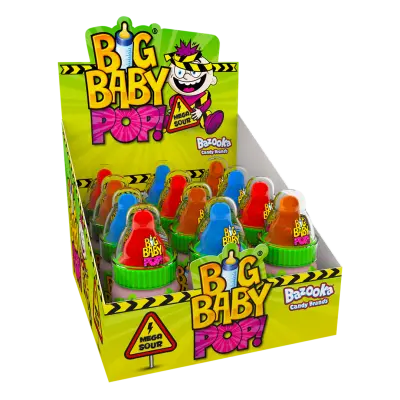TOPPS Big Baby Mega Acidulée Lollipop 32 g