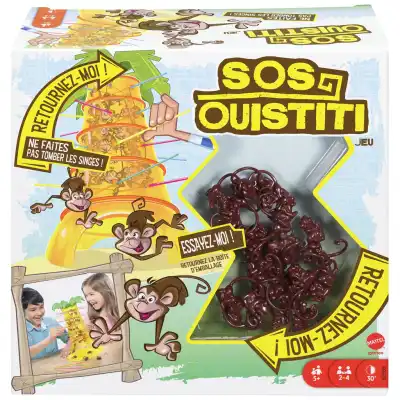 MATTEL Sos Ouistiti Family Board Game 5 years la boîte