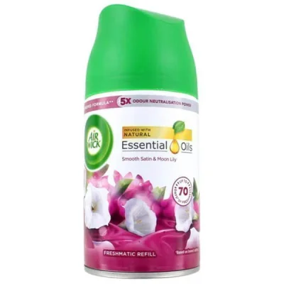 AIR WICK REPLACEMENT 250ml SMOOTH SATIN & MOON LILY