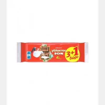 ΙΟΝ ΣΟΚΟΛATA ΓΑΛΑΚΤΟΣ (30gr) 3+1