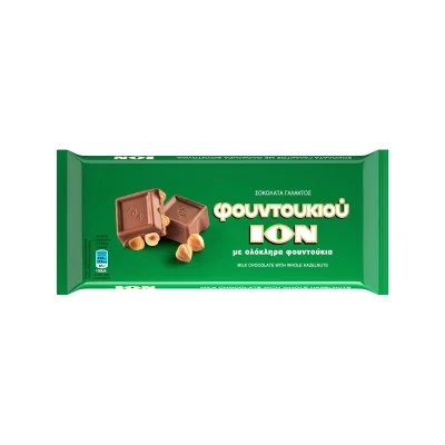 ION Milk Chocolate Hazelnuts 200g ΙΟΝ Σοκολάτα Γάλακτος με ολόκληρα Φουντούκια