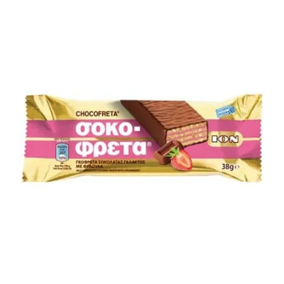 Ion Sokofreta Strawberry 38g Σοκοφρέτα Φράουλα 38g