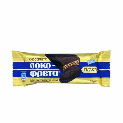 Ion Sokofreta Dark Chocolate 38g ΙΟΝ Σοκοφρέτα με Σοκολάτα Υγείας 38g