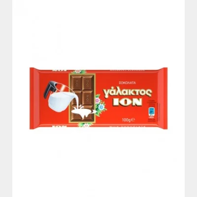 ΙΟΝ ΣΟΚOΛATA ΓΑΛΑΚΤΟΣ ΠΛΑΚΑ 100gr