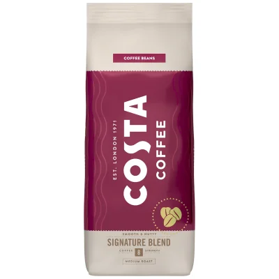 Costa Coffee Signature Blend Medium Roast Beans 1kg /6