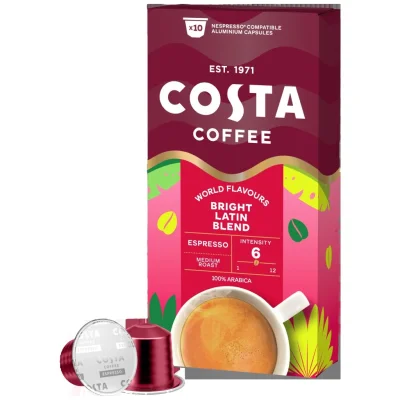 Costa Nespresso Bright Latin Blend Capsules 10-Count