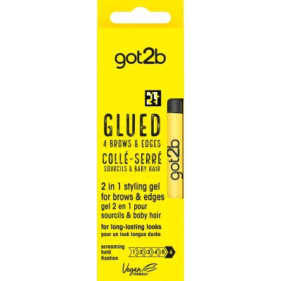 got2b Glued 4 Brows & Edges 2In1 Gel 16ml 2x6pk