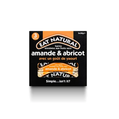 EAT NATURAL Fruit and Nut Bar Almond Apricot 3 x 50 g